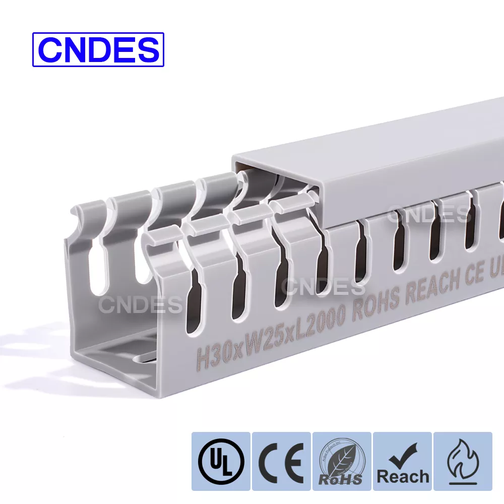 30×25 স্লটেড পিভিসি তারের সুরক্ষা নালী