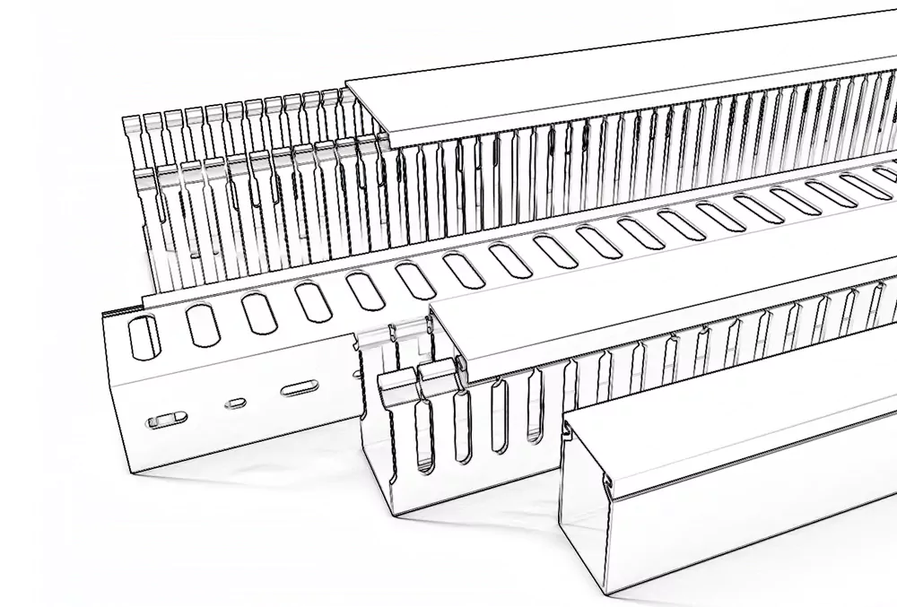 কাস্টম পিভিসি তারের নালী