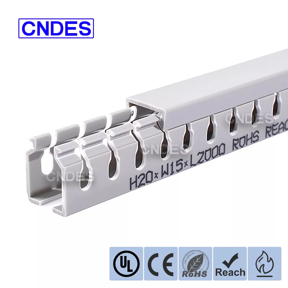 20mm উচ্চতা Slotted PVC বৈদ্যুতিক তারের নালী