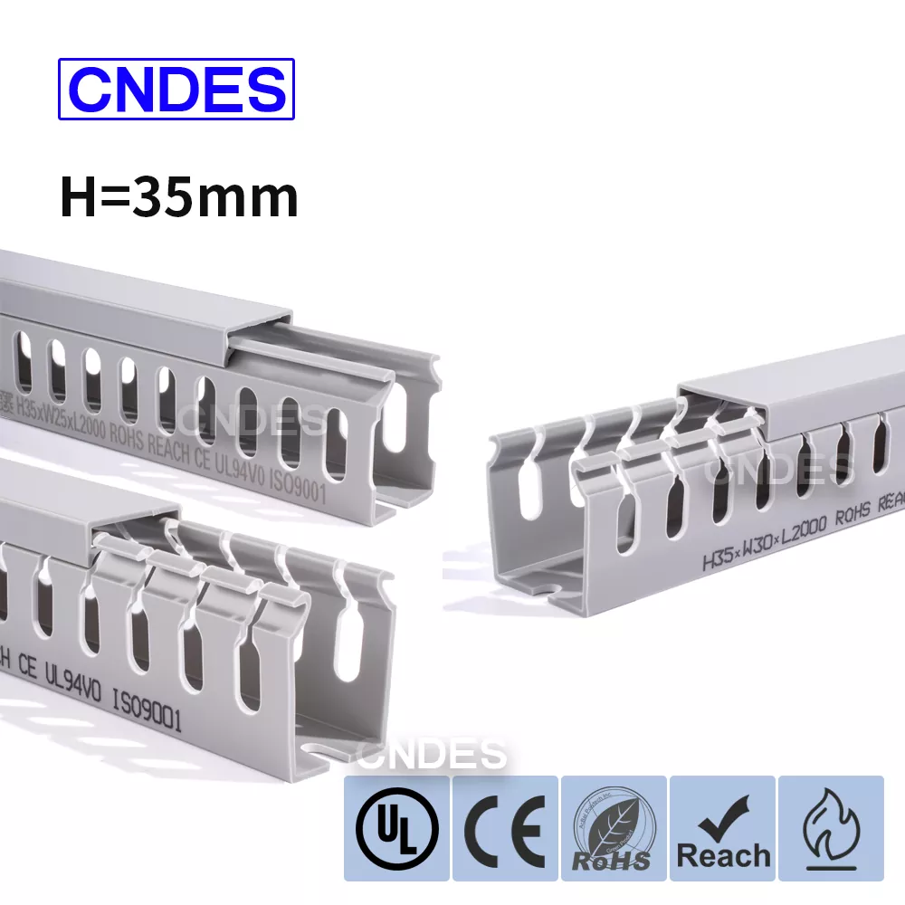 35 মিমি উচ্চতা স্লটেড পিভিসি ওয়্যার রাউটিং ডাক্ট